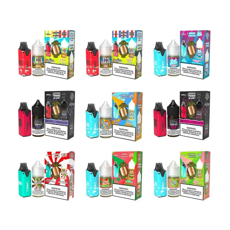 Uwell V6 Disposable Pod System Kit x E-Liquids Collab Bundle