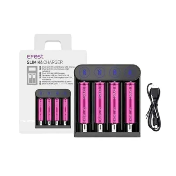 Efest Slim K4 USB-C Battery Charger