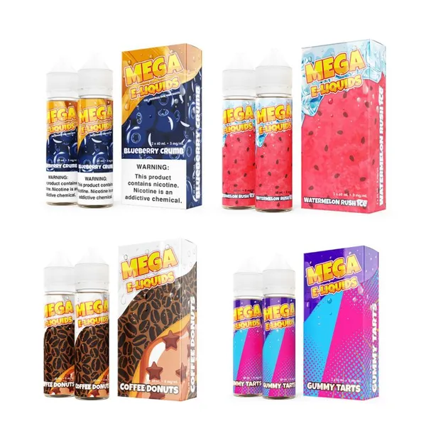 Mega E-Liquid 120mL (60mL x2)