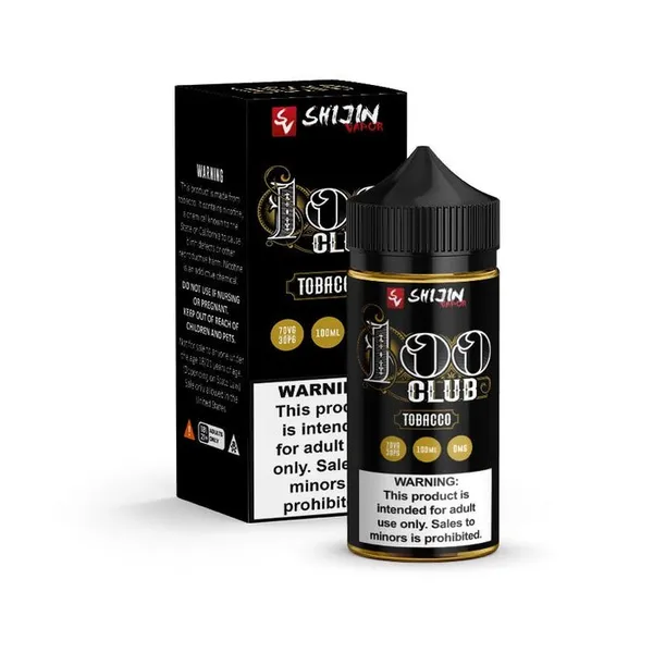 Shijin Vapor - 100 Club Tobacco E-Liquid 100mL