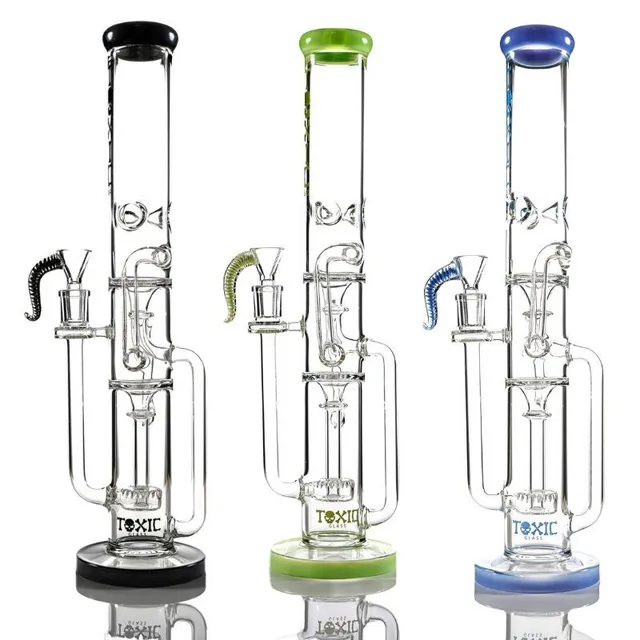 MKGlass TX44 Toxic Straight Shooter 16″ Water Pipe