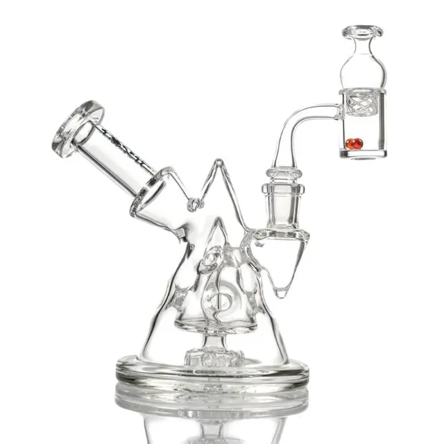 MKGlass TX71 Toxic Fabb Egg Pyramid Sidecar Glass Water Pipe