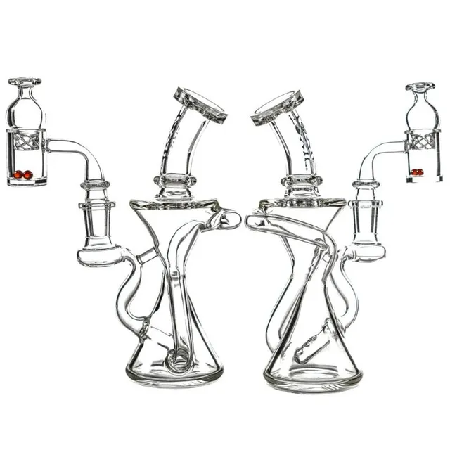 MKGlass TX60 Toxic Double Cyclone Recycler 7″ Water Pipe