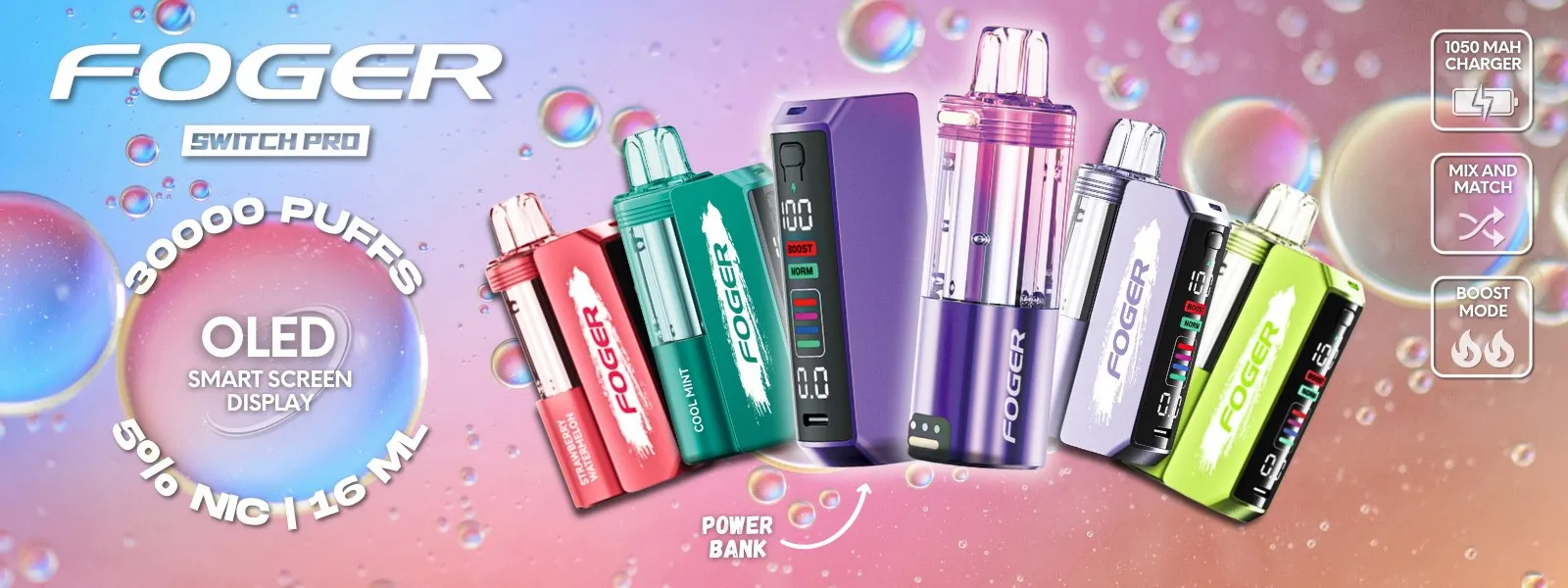 Foger Switch 30K Disposables | Apex vape Wholesale USA