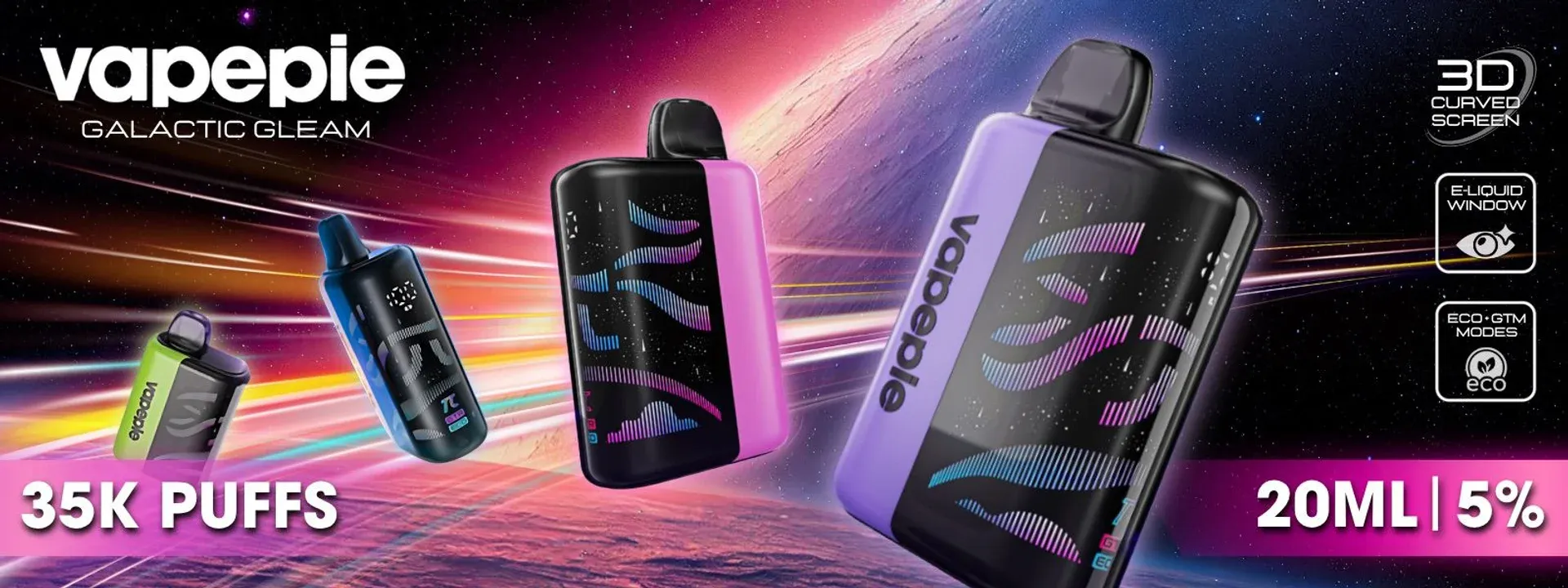 Vapepie Galactic Gleam 35K