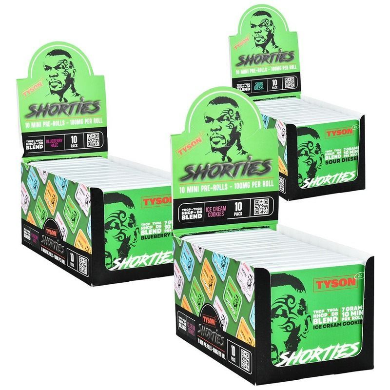 Tyson 2.0 Shorties Premium D8 Pre Rolls (10 ct)