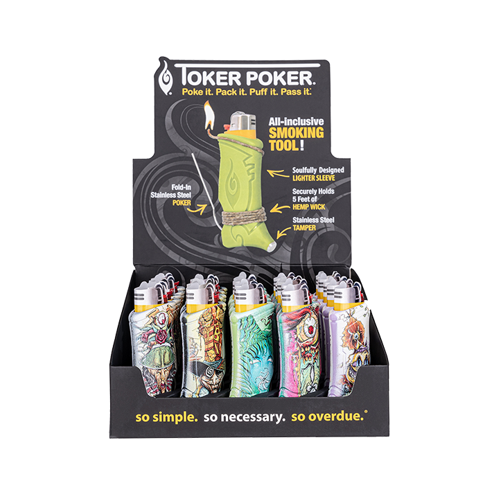 Toker Poker Lighter Sleeve - Clipper - 25 Pack