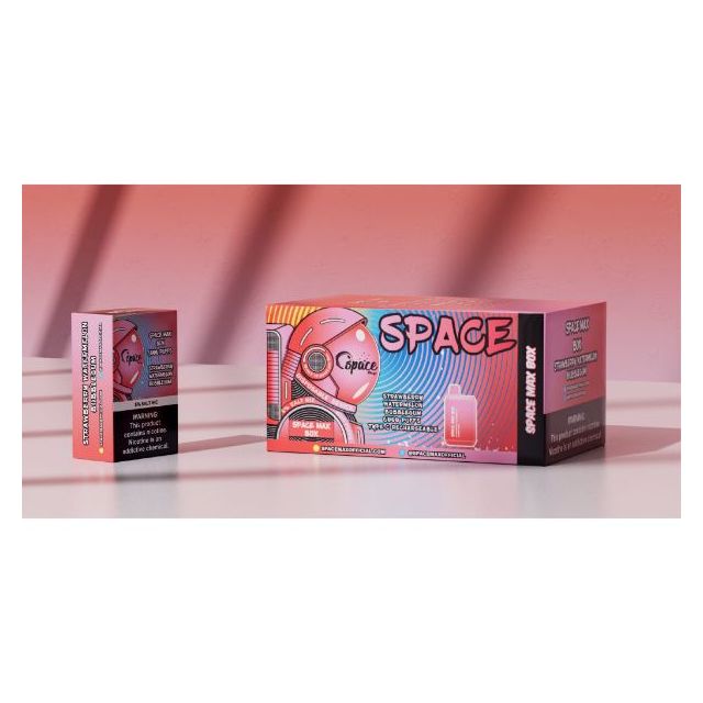 Space Max 6000 Puffs Disposable- Strawberry Watermelon Bubblegum