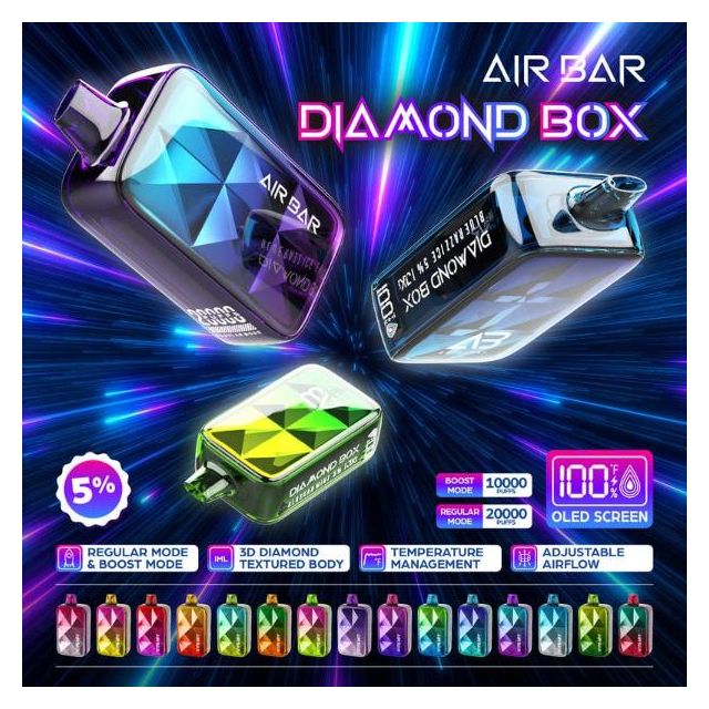 Air Bar Diamond Box 20000 Puffs Rechargeable Disposable