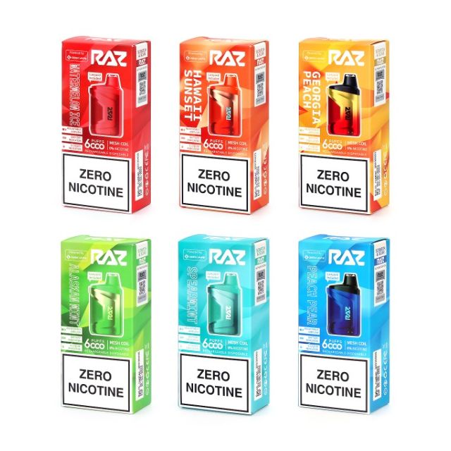 Raz CA6000 ZERO 6000 Puffs Disposable for wholesale and bulk pricing from Apex Vape Wholesale