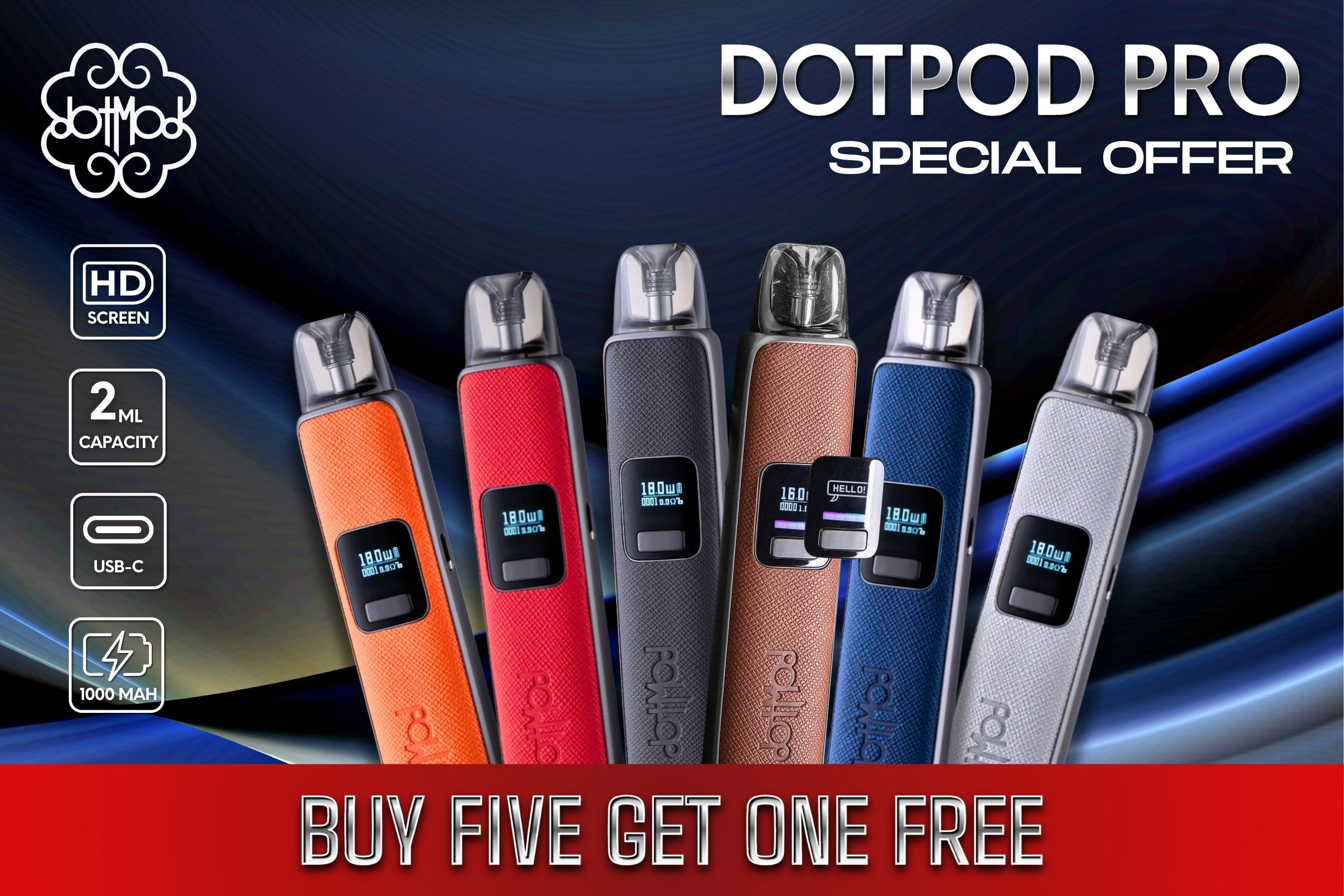 Dotmod dotPod Pro 35W Pod System Kit | Apex Vape Wholesale