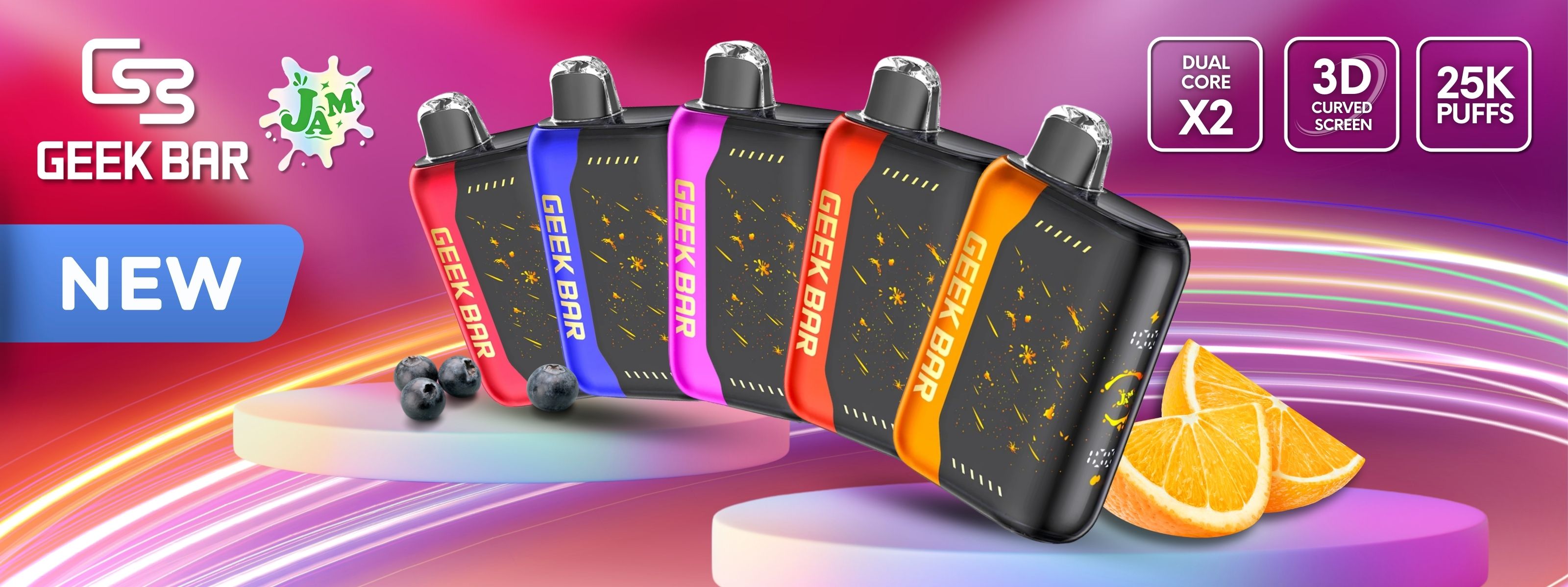 Geek Bar Pulse X 25K Disposable - JAM Edition | Apex Vape Wholesale