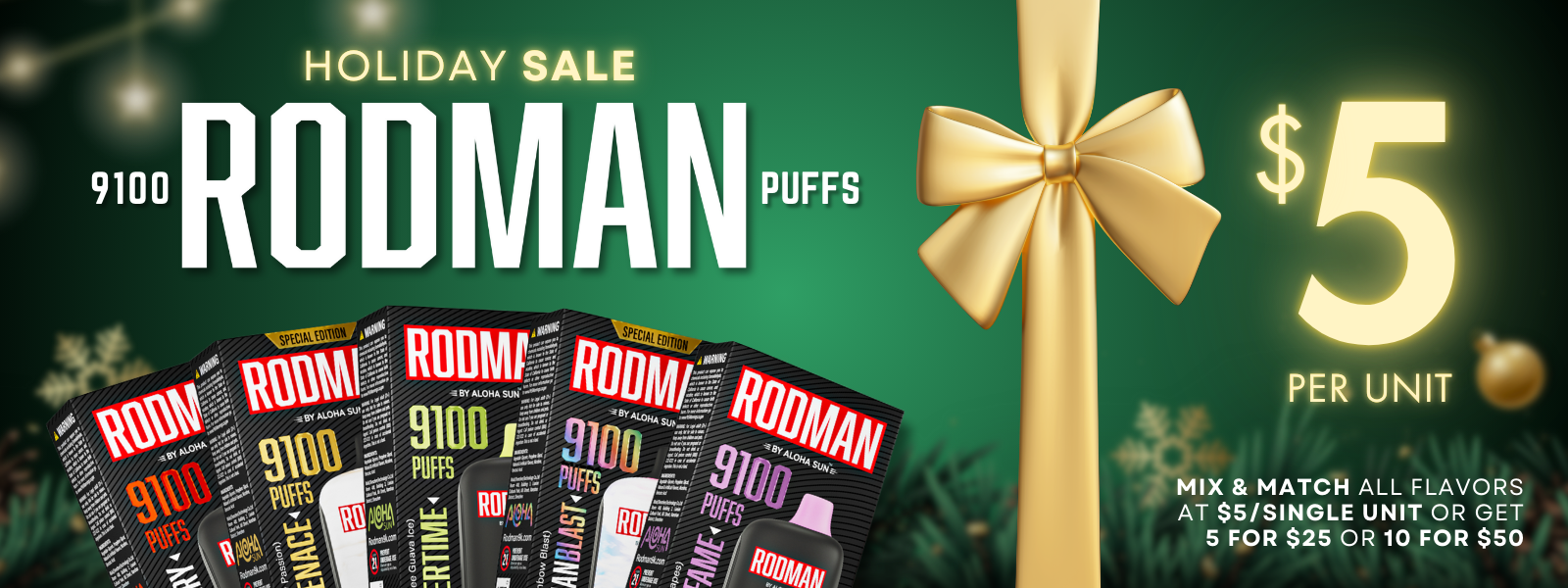 Rodman 9100 Puffs Disposable | Apex Vape Wholesale