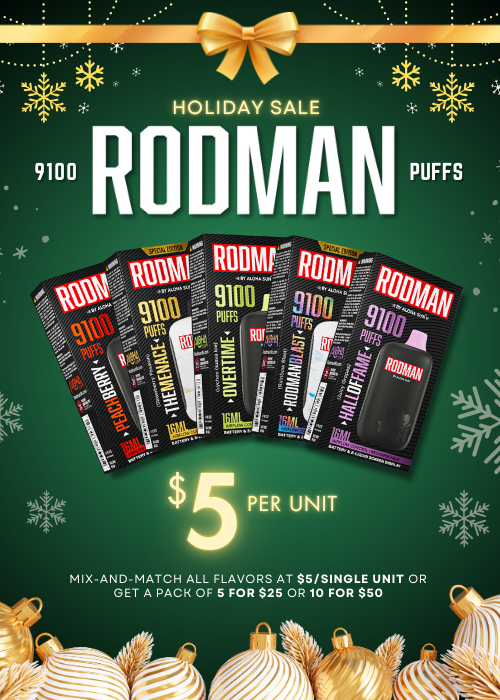 Rodman 9100 Puffs Disposable