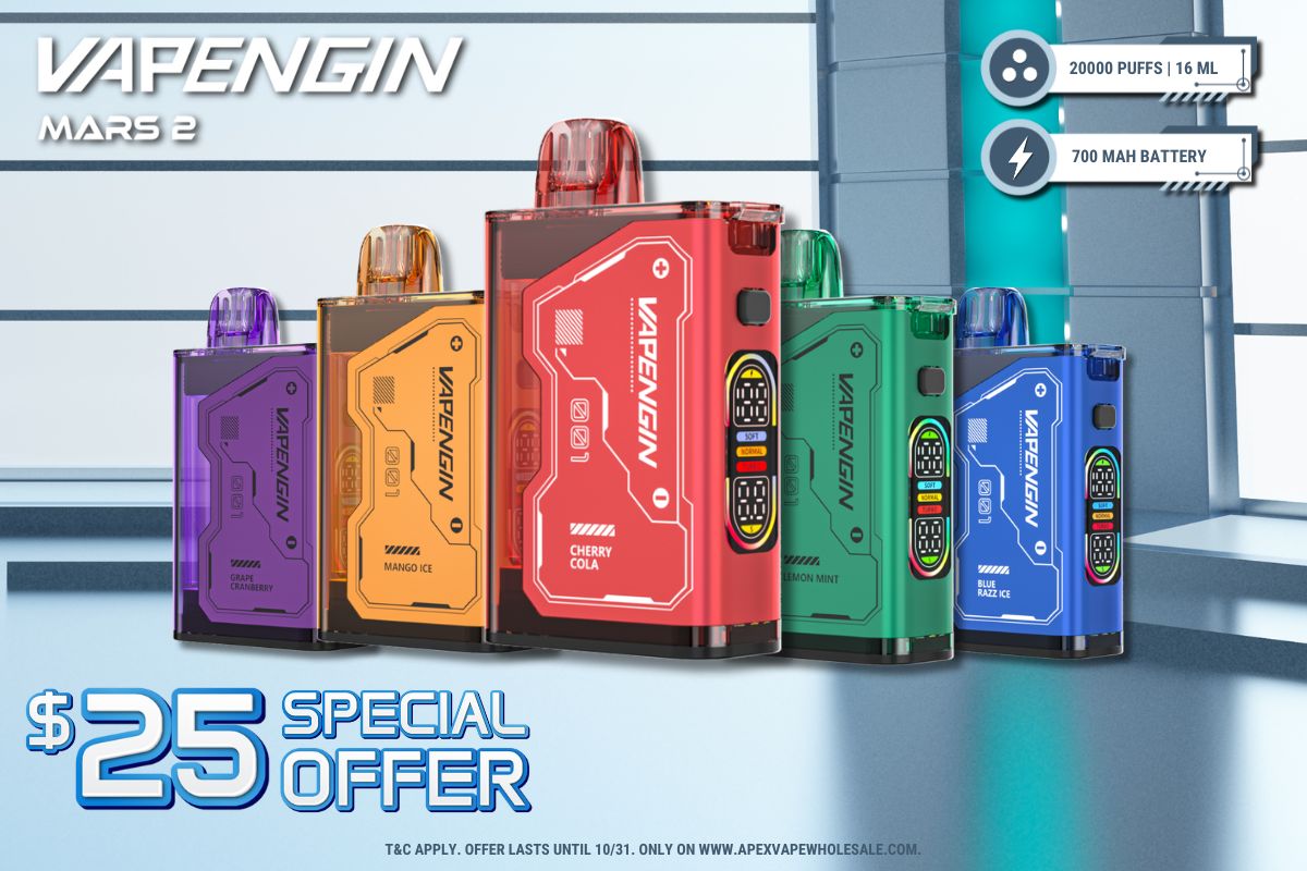 Vapengin Mars 2 20K Disposable | Apex Vape Wholesale